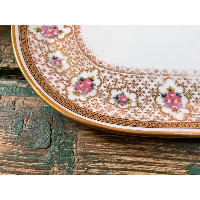 1920s French Porcelain Tea and Coffee Set with Tray from Limoges, 1940, Set of 5 For Sale - Image 5 of 11