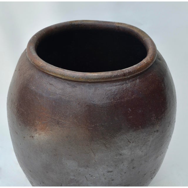 Late 19th Century Antique Chinese Ceramic Storage Jar For Sale - Image 5 of 6