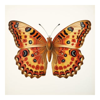 20' X 20' 'Butterfly' (4) - Original Botanical Fine Art Print - Unique Piece For Sale