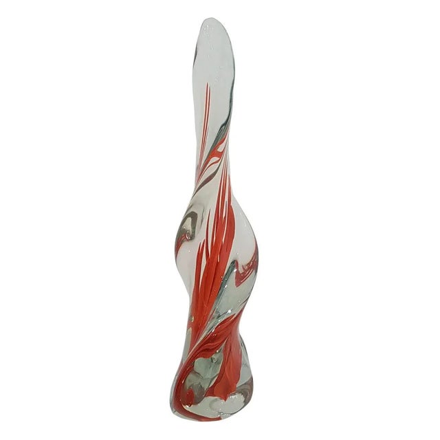 Glass Spiraling Obelisk from Venini, 1950s For Sale - Image 4 of 6
