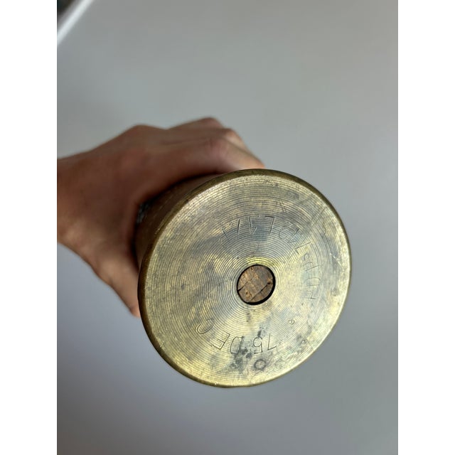 Stunning Pair of World War I Trench Art Vases - France For Sale - Image 16 of 16