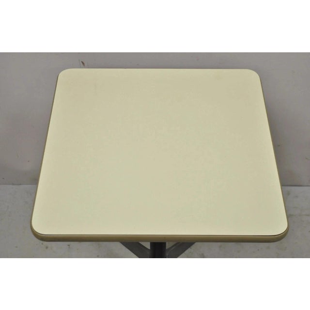 Vintage Herman Miller Eames Mid Century Modern Rolling Contract Base Side Table For Sale - Image 4 of 10