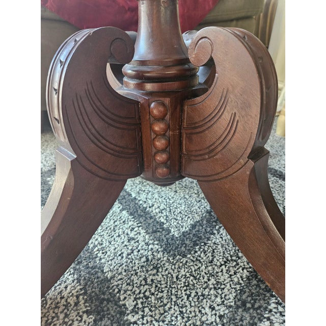 Vintage Carved Wood Pedestal Stand For Sale - Image 9 of 15