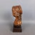 Vintage Italian Wood Sculpture Bust of Girl, 1960s For Sale - Image 4 of 15