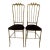 Pair of Vintage Italian Brass Chiavari High-Back Opera Chairs, 1960s — Palm Beach Estate For Sale