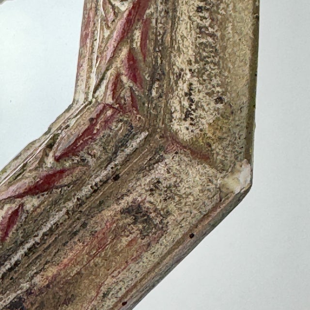 Set of 3 Vintage Small Italian Octagonal Shaped Mirrors With Themed Medallions in the Center For Sale - Image 10 of 12