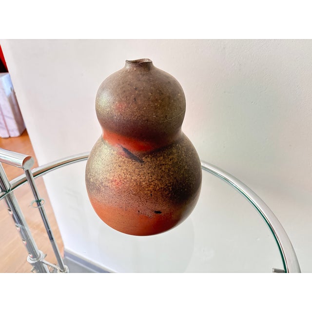 Ceramic Large Stoneware Vase with Floral Neck by Horst Kerstan Kandern For Sale - Image 7 of 9
