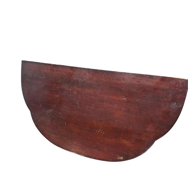 Late 19th Century Demilune Wood Folding Table For Sale - Image 12 of 13