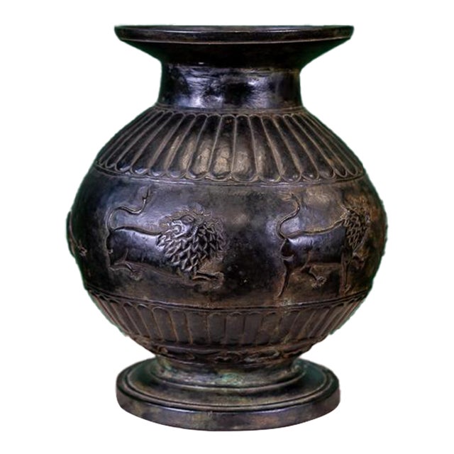 Hand-Forged Bronze Vase | Etruscan Revival For Sale