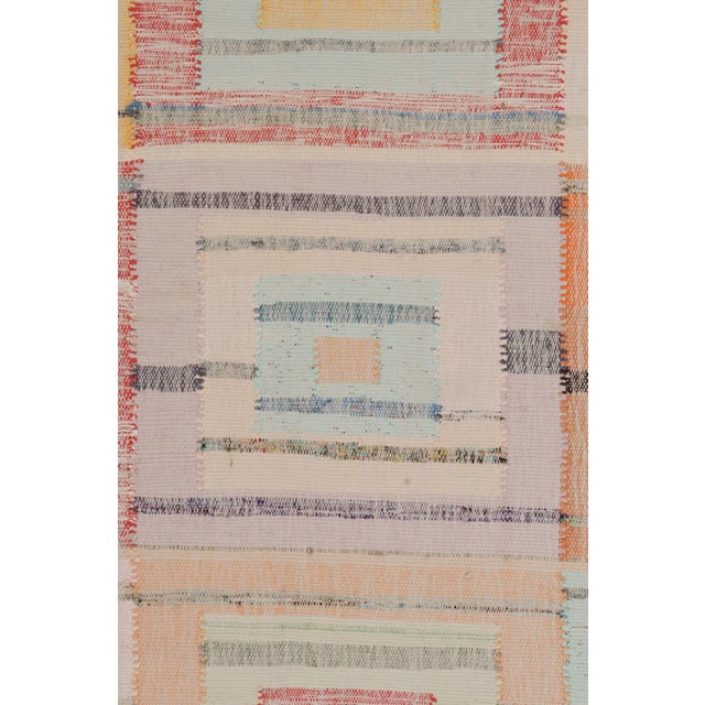 Rug & Kilim Rug & Kilim’s Modern Patchwork Kilim in Polychrome Geometric Patterns For Sale - Image 4 of 7