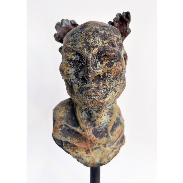 Late 20th Century Javier Marin Patinated Bronze Sculptures, Signed Set of 5, Mexico For Sale - Image 9 of 18