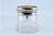 Glass Bottle with Embossed Silver Lid and Pine Cone-Shaped Handle For Sale - Image 5 of 11