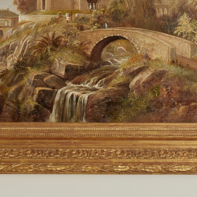 Antique Orientalist India Landscape Oil Painting by Daniel C. Grose For Sale - Image 10 of 13
