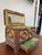 Late 19th Century Antique Tramp Art Jewelry Box 1898, Hand Carved Wooden Chest With Mirror, Folk Art Keepsake Box, Victorian Trinket Box, Lion Pull For Sale - Image 5 of 14