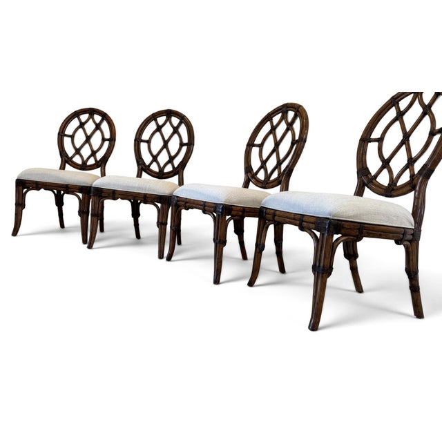 Tommy Bahama Bali Hai Cedar Key Oval Back Dining Chairs - Set of 4 For Sale - Image 12 of 18