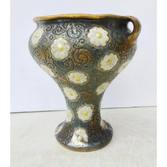 Art Deco Amphora Ceramic Vase Circa 1920s For Sale - Image 3 of 9