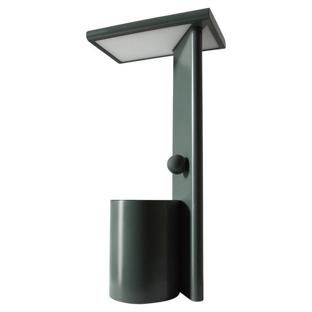 Polyshape Green Aluminium Table Lamp by Ferrerol Babin for Cassina For Sale - Image 12 of 12