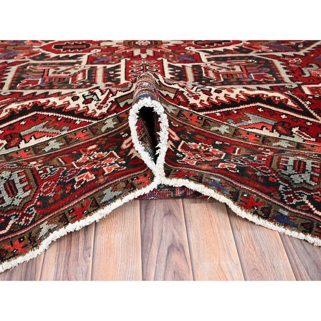 Red 1960 Red Vintage Bohemian Persian Rug For Sale - Image 8 of 12