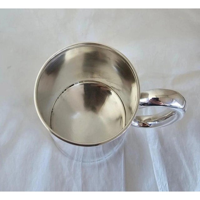 George V Sterling Silver Pint Tankard from Harrison Fisher & Co., Sheffield, 1944 For Sale - Image 3 of 17