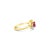 Contemporary Oval Ruby Diamond Vintage Statement Ring, Size 7 For Sale - Image 3 of 4