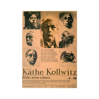 Kathe Kollwitz, Bilder eines Lebens (Pictures of a Life) Poster, Gallery Poster, 1987 For Sale