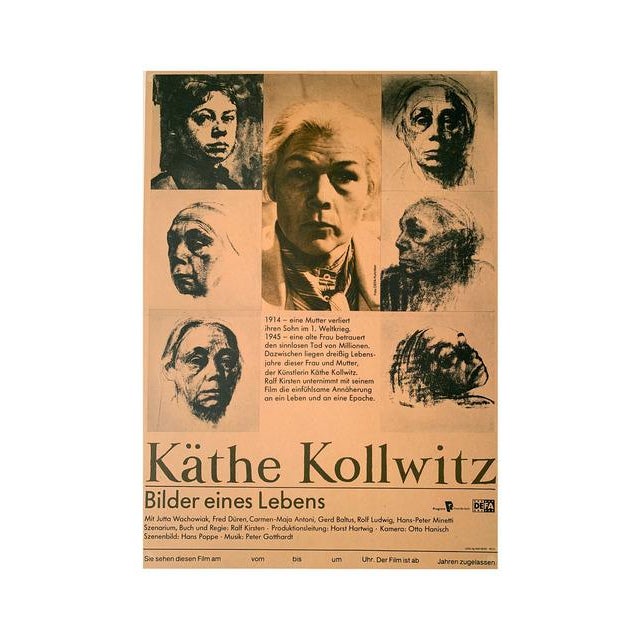 Kathe Kollwitz, Bilder eines Lebens (Pictures of a Life) Poster, Gallery Poster, 1987 For Sale