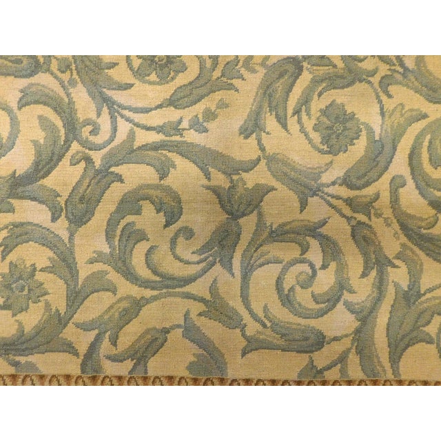Vintage Hand Made Wool Needlepoint For Sale - Image 10 of 12