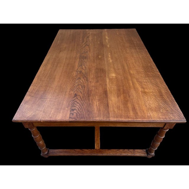 Antique French Embassy Oak Table For Sale - Image 5 of 17