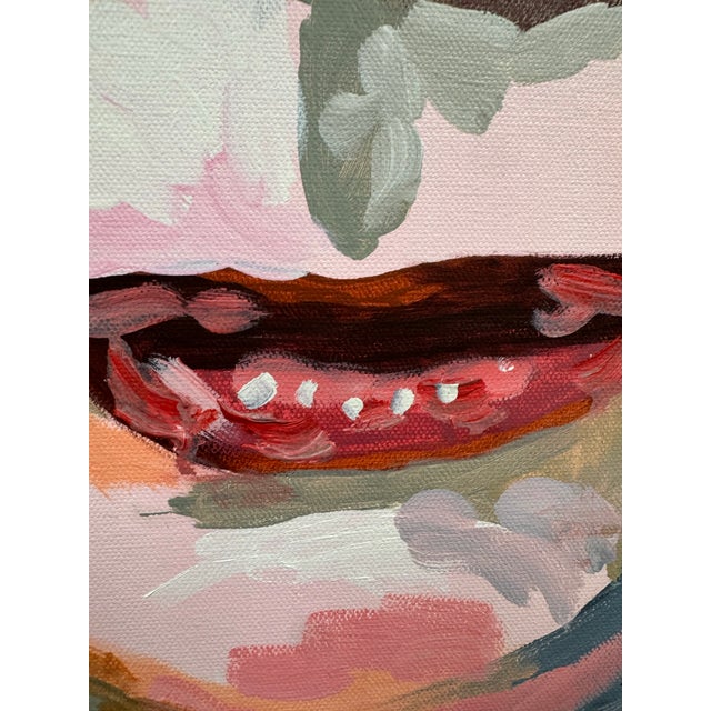Bold contemporary portrait by Evansville, Indiana artist Josh Gipson. Painted in acrylic on canvas, this piece has a...