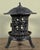 Chinese Cast Iron Garden Lantern With Hanging Finial and Iris Relief For Sale - Image 4 of 11