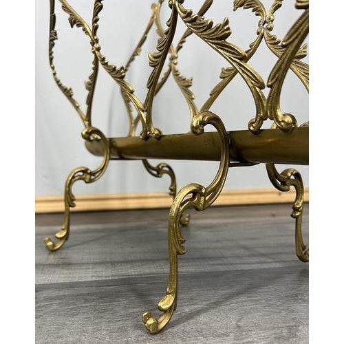 Vintage French Style Newspaper Rack For Sale - Image 10 of 13