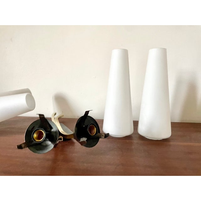 Arlus Large Vintage Double Wall Lights from Arlus, 1950s, Set of 2 For Sale - Image 4 of 9