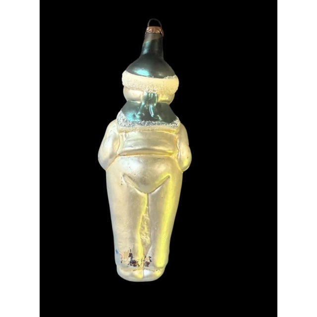 Metal Mid 20th Century East German (Gdr) Hand-Blown/Painted Glass Christmas Ornament Sailor For Sale - Image 7 of 7
