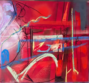 “Harbinger” an Original Painting by Erik Sulander on Dacron 30x33