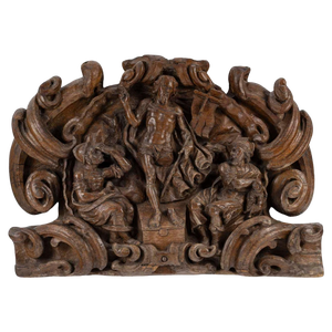 Christ Emerging from the Tomb Surrounded by Roman Soldiers, 1600s, Oak
