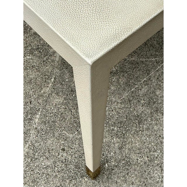 Vintage Monarch for Century Faux Shagreen Coffee Table For Sale - Image 12 of 12