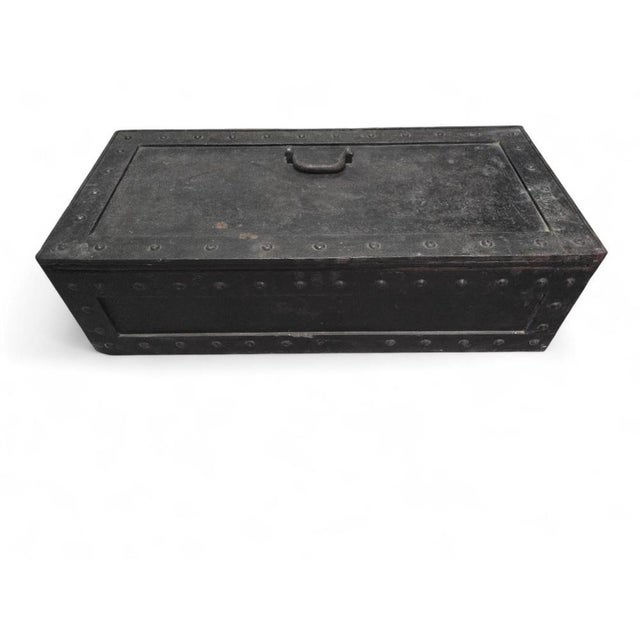 Black German Carriage Safe in Wrought Iron, 1890 For Sale - Image 8 of 11