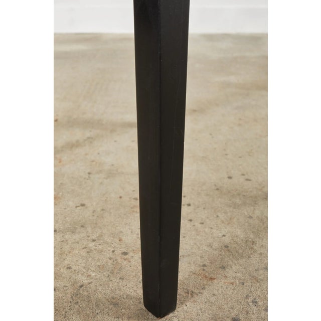 Set of Four Janus Et Cie Edward Lloyd Loom Woven Bartstools For Sale - Image 11 of 12