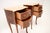 Antique French Inlaid Marble Top Bedside Chests, 1900, Set of 2 For Sale - Image 6 of 11