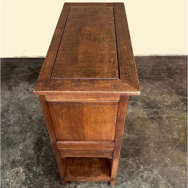 Wood Antique Neoclassical Revival Raised Cabinet ~ Dry Bar For Sale - Image 7 of 12