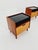 Mid-Century German Nightstands / Bedside Tables with Glass Tops from Wk Möbel, 1960s, Set of 2 For Sale - Image 4 of 11