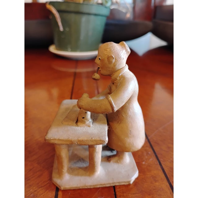 1970s Pair Vitalino Filho Caruaru Brazil Folk Art Terracotta Occupational Sculptures For Sale - Image 10 of 12