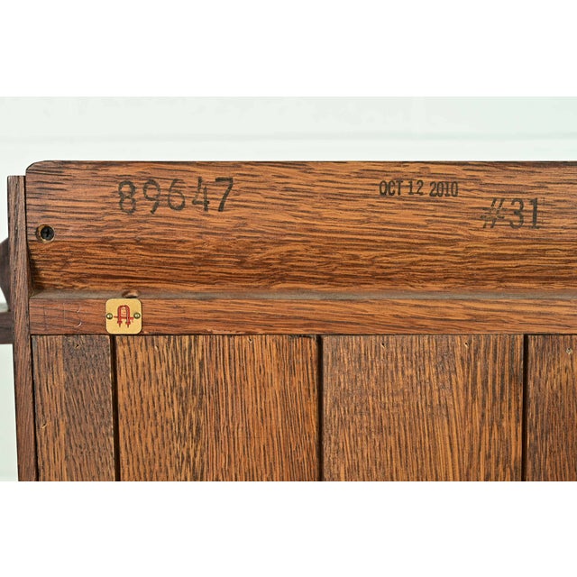 Stickley Mission Oak Arts & Crafts Triple Bookcase For Sale - Image 12 of 13