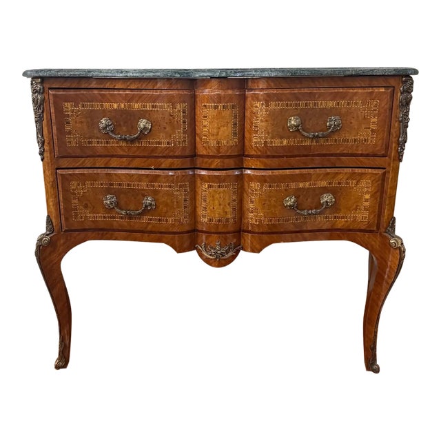 Mid 19th Century Chest of Drawers With Marble Top For Sale