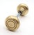 Vintage Concentric Brass Finish Passage Door Knob Set For Sale - Image 6 of 9