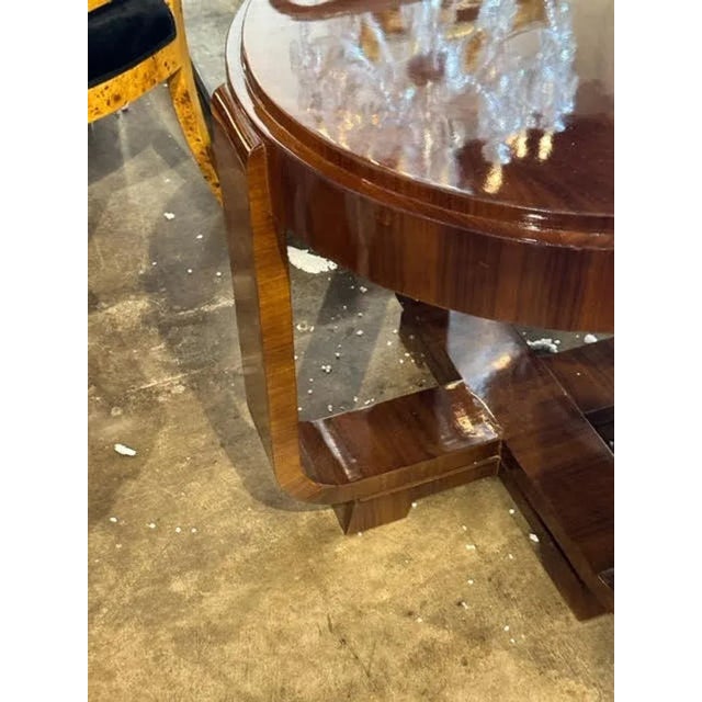 Late 20th Century Italian Art Deco Style Walnut Side Tables For Sale - Image 5 of 7