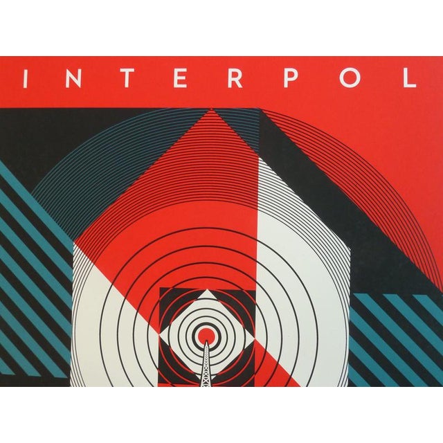 Shepard Fairey, Interpol, Screenprint For Sale - Image 4 of 7