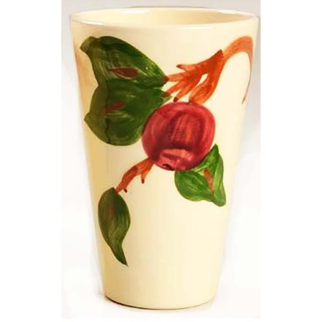 Rare set of Franciscan Apple pattern 12 oz tumblers. Hand decorated, made in California.