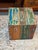 Wood Handmade Reclaimed Boat Wood Cube Stools, Pair For Sale - Image 7 of 12