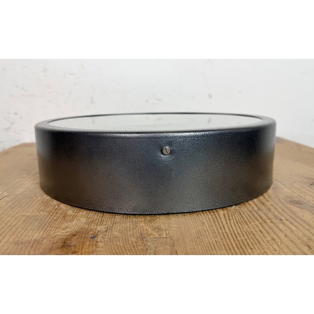 Vintage Industrial Factory Wall Clock from Elfema, 1960s For Sale - Image 9 of 17